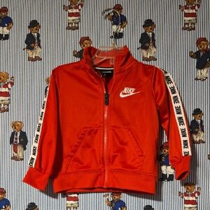 Nike Kids Red Zip Track Jacket Sweatpants Set 18m